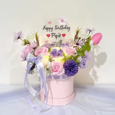 Bloom Box Akrilik Ucapan Ulang Tahun Morowali